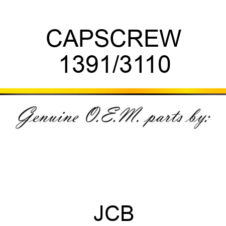 CAPSCREW 1391/3110