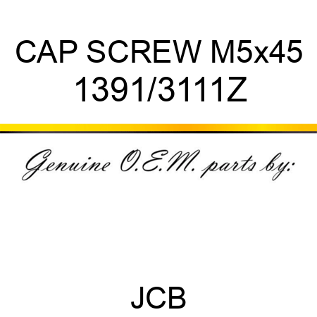 CAP SCREW M5x45 1391/3111Z