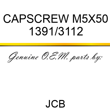 CAPSCREW M5X50 1391/3112