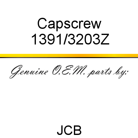 Capscrew 1391/3203Z