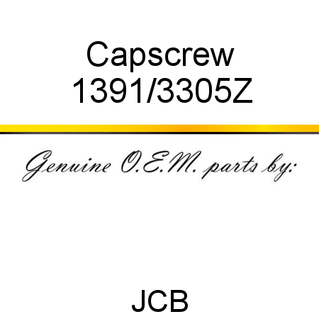 Capscrew 1391/3305Z