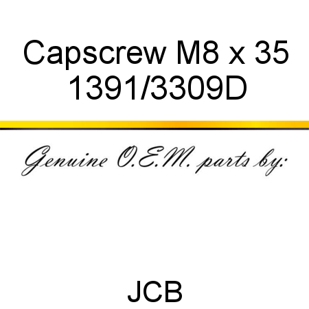 Capscrew, M8 x 35 1391/3309D