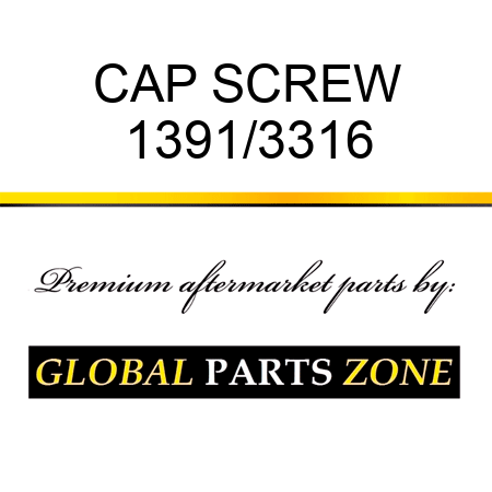 CAP SCREW 1391/3316
