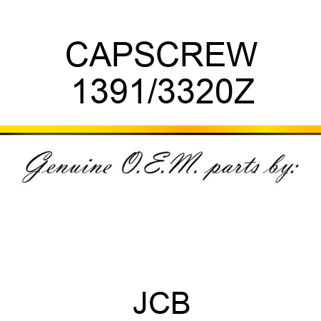 CAPSCREW 1391/3320Z