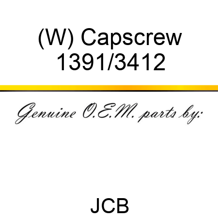 (W) Capscrew 1391/3412