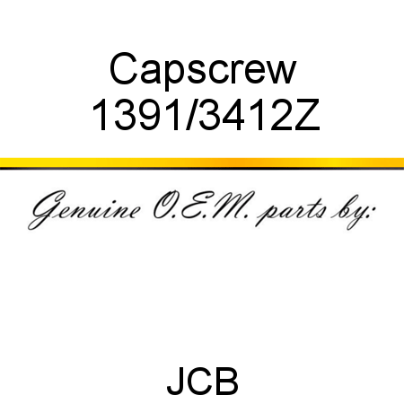 Capscrew 1391/3412Z