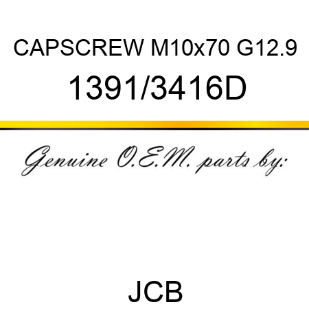 CAPSCREW M10x70 G12.9 1391/3416D
