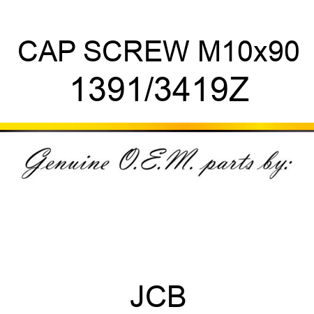 CAP SCREW M10x90 1391/3419Z