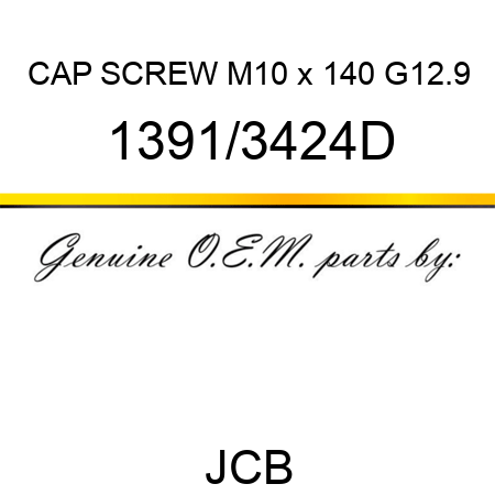 CAP SCREW M10 x 140 G12.9 1391/3424D
