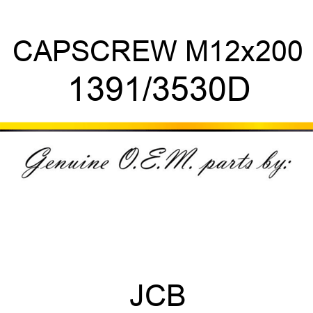 CAPSCREW M12x200 1391/3530D