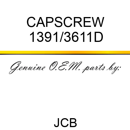 CAPSCREW 1391/3611D