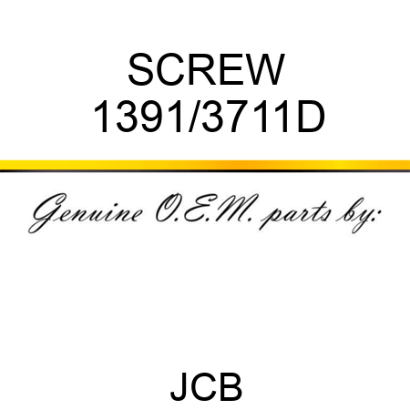 SCREW 1391/3711D