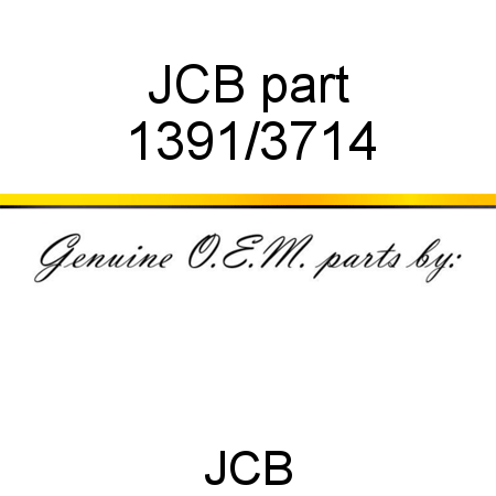 JCB part 1391/3714