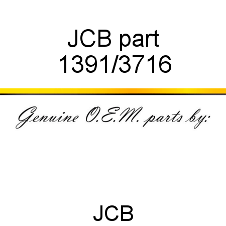JCB part 1391/3716