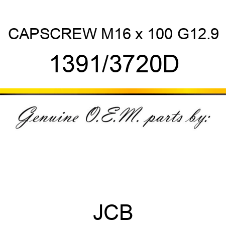 CAPSCREW M16 x 100 G12.9 1391/3720D