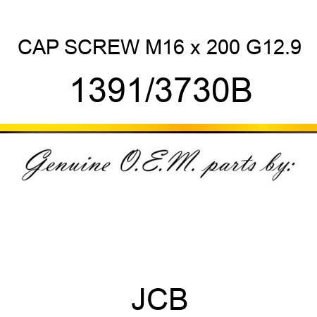 CAP SCREW M16 x 200 G12.9 1391/3730B