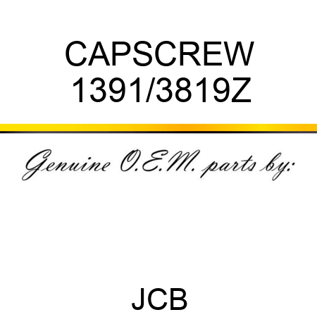 CAPSCREW 1391/3819Z