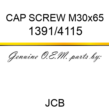 CAP SCREW M30x65 1391/4115
