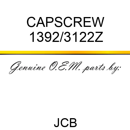 CAPSCREW 1392/3122Z