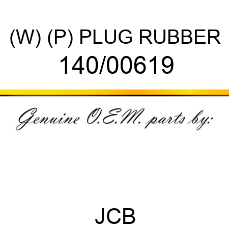 (W) (P) PLUG RUBBER 140/00619
