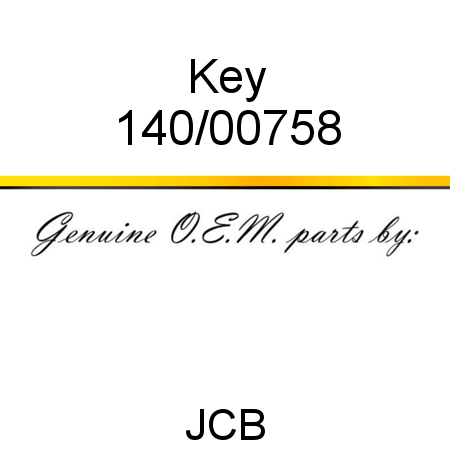 Key 140/00758