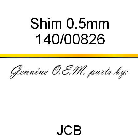 Shim, 0.5mm 140/00826