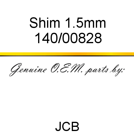 Shim, 1.5mm 140/00828