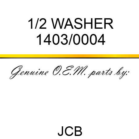 1/2 WASHER 1403/0004