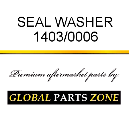 SEAL WASHER 1403/0006