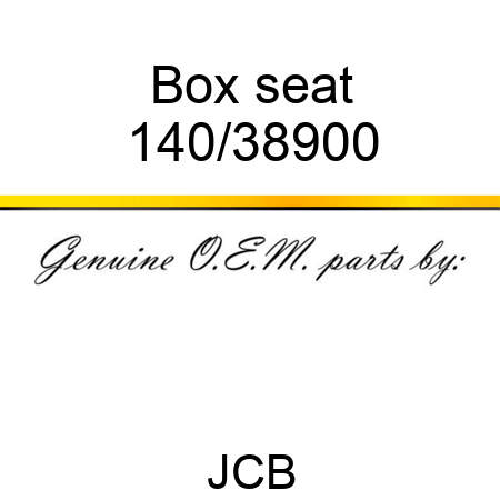 Box seat 140/38900