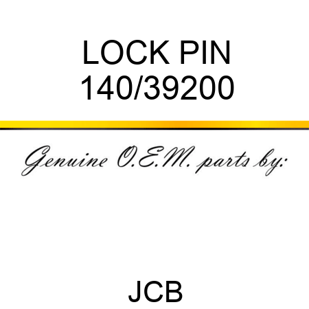 LOCK PIN 140/39200