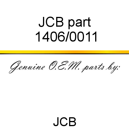 JCB part 1406/0011