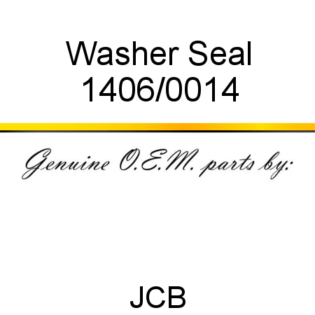 Washer, Seal 1406/0014