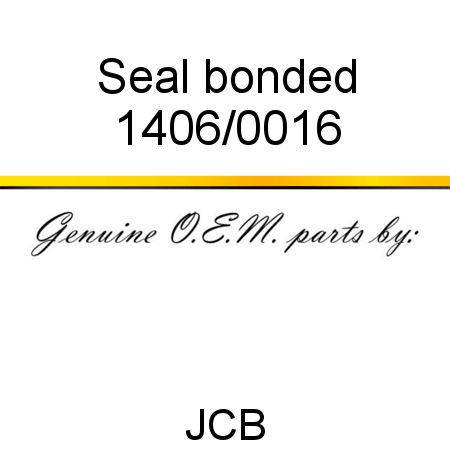 Seal, bonded 1406/0016
