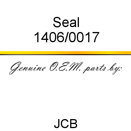 Seal 1406/0017