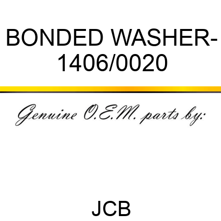 BONDED WASHER- 1406/0020