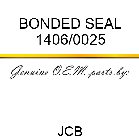 BONDED SEAL 1406/0025