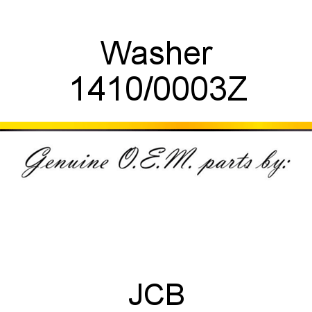 Washer 1410/0003Z