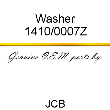 Washer 1410/0007Z