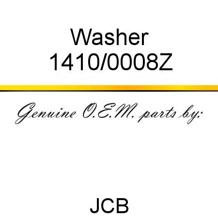 Washer 1410/0008Z