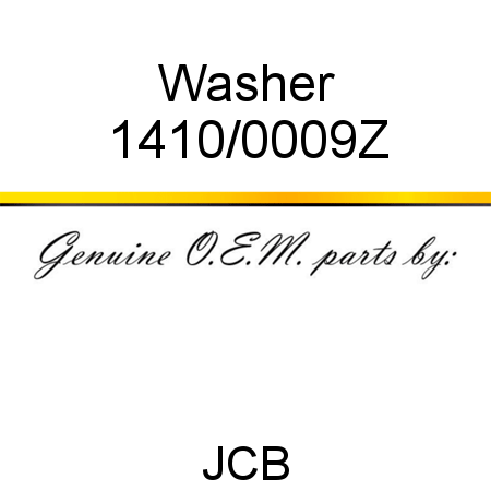 Washer 1410/0009Z