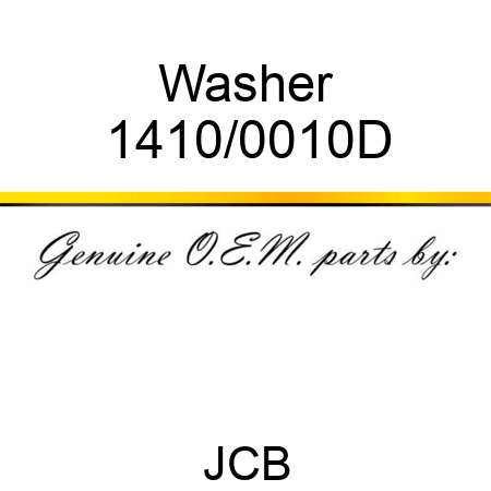 Washer 1410/0010D