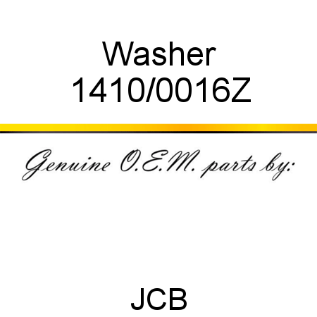 Washer 1410/0016Z