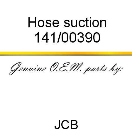 Hose, suction 141/00390