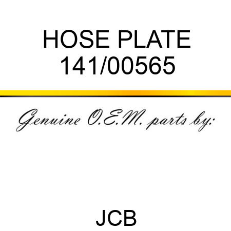HOSE PLATE 141/00565