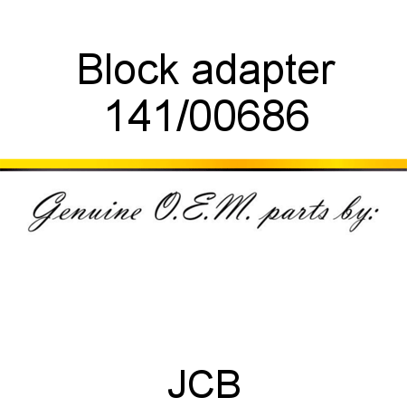 Block, adapter 141/00686
