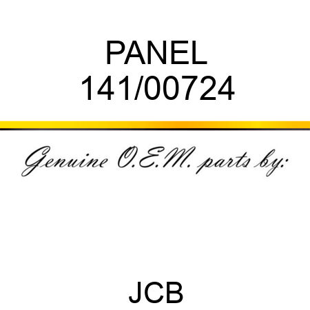 PANEL 141/00724