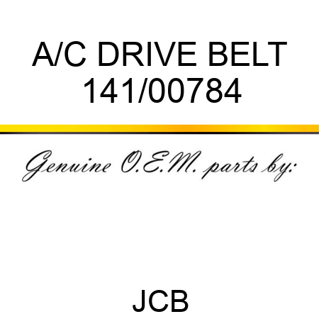 A/C DRIVE BELT 141/00784