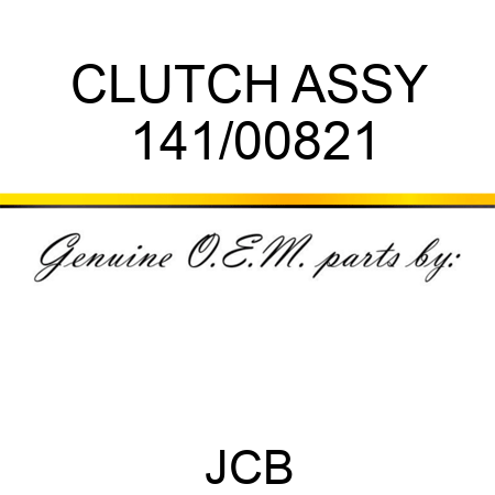 CLUTCH ASSY 141/00821