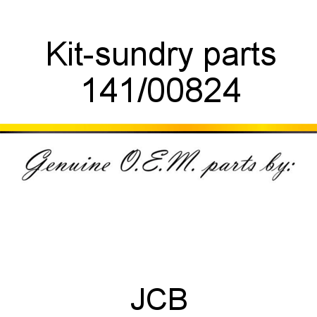 Kit-sundry parts 141/00824